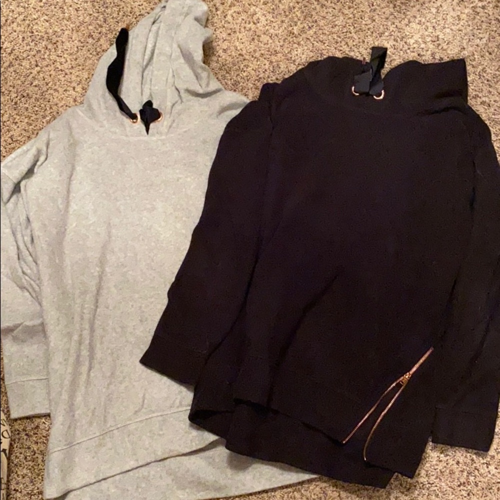 Hooded fleece tunics